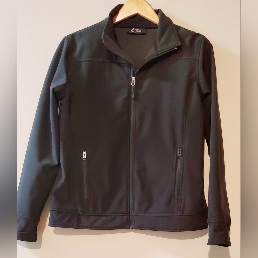 Softshell Port O Call Black Jacket Women Size L